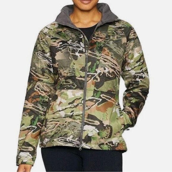 Under Armour Brow Tine Mid Season Kit Hunting Jacket Forest Camo - Picture 1 of 2